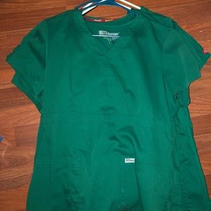 Bundle lot of Hunter Green Scrubs